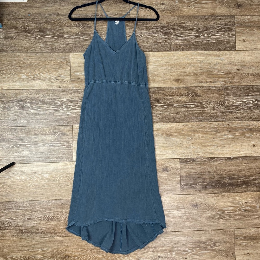 Anthropologie Daily Practice Racerback Hi Lo Midi Dress 100% cotton, size M